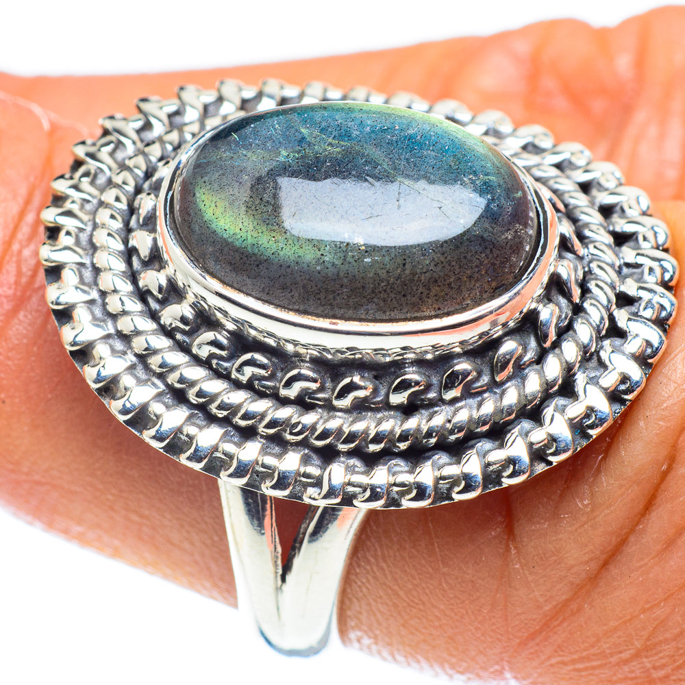 Labradorite Rings handcrafted by Ana Silver Co - RING59201