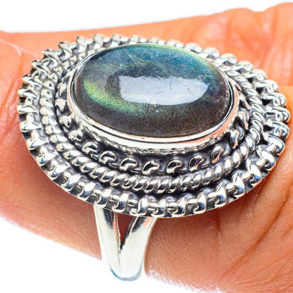 Labradorite Rings handcrafted by Ana Silver Co - RING59201