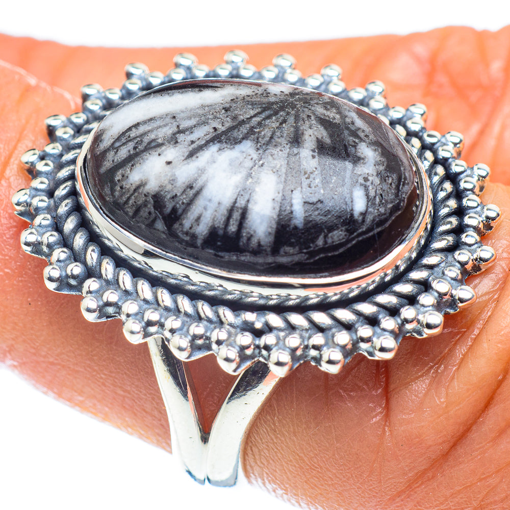Chrysanthemums Stone Rings handcrafted by Ana Silver Co - RING59204