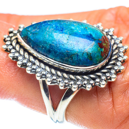 Chrysocolla Rings handcrafted by Ana Silver Co - RING59205