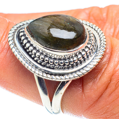 Labradorite Rings handcrafted by Ana Silver Co - RING59222