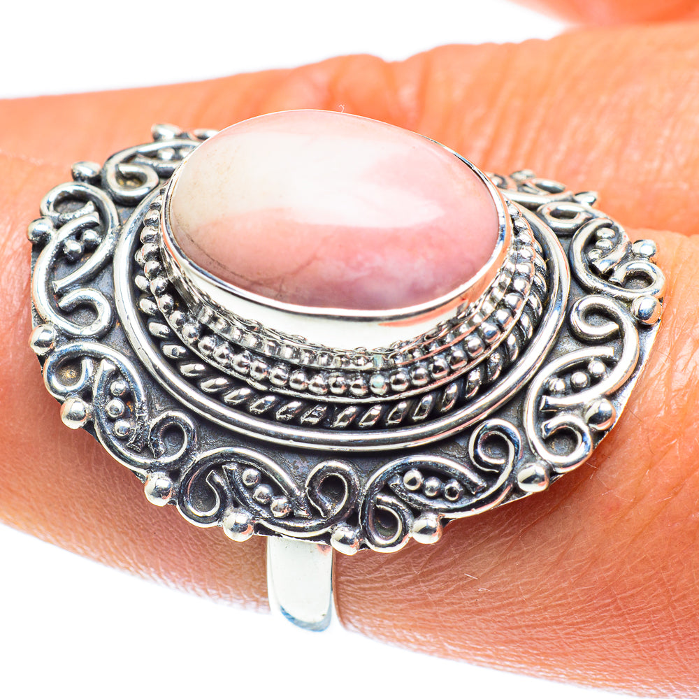 Pink Opal Rings handcrafted by Ana Silver Co - RING59223