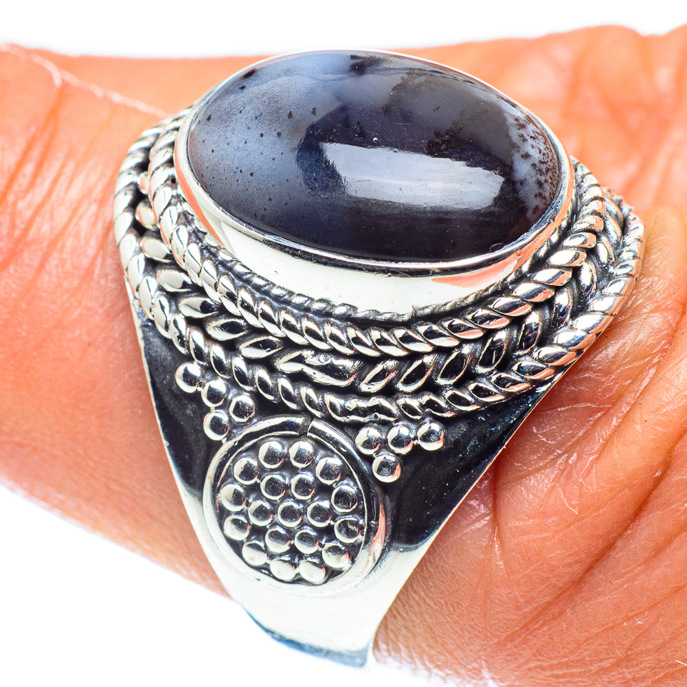 Dendritic Opal Rings handcrafted by Ana Silver Co - RING59225