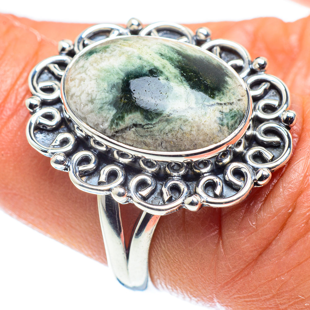 Ocean Jasper Rings handcrafted by Ana Silver Co - RING59226