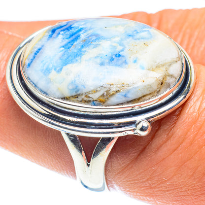 Blue Scheelite Rings handcrafted by Ana Silver Co - RING59227
