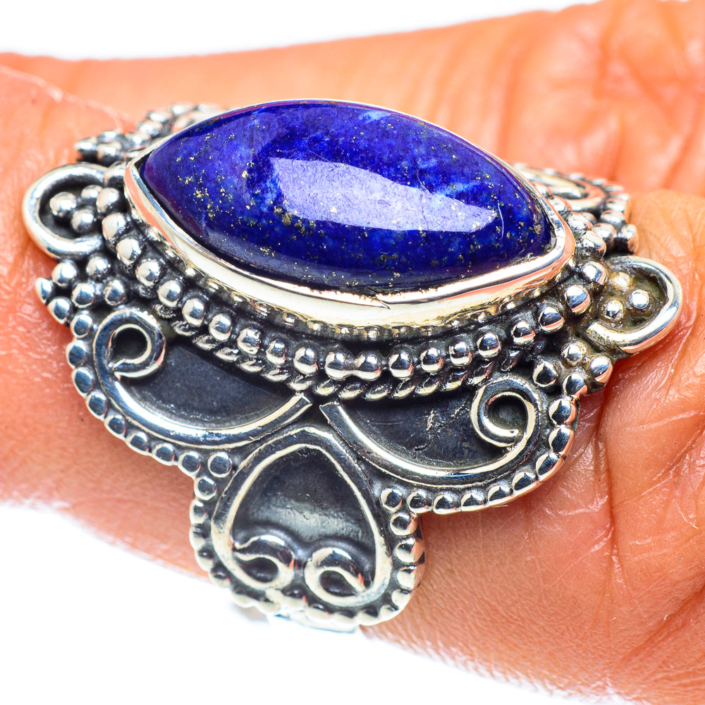 Lapis Lazuli Rings handcrafted by Ana Silver Co - RING59242