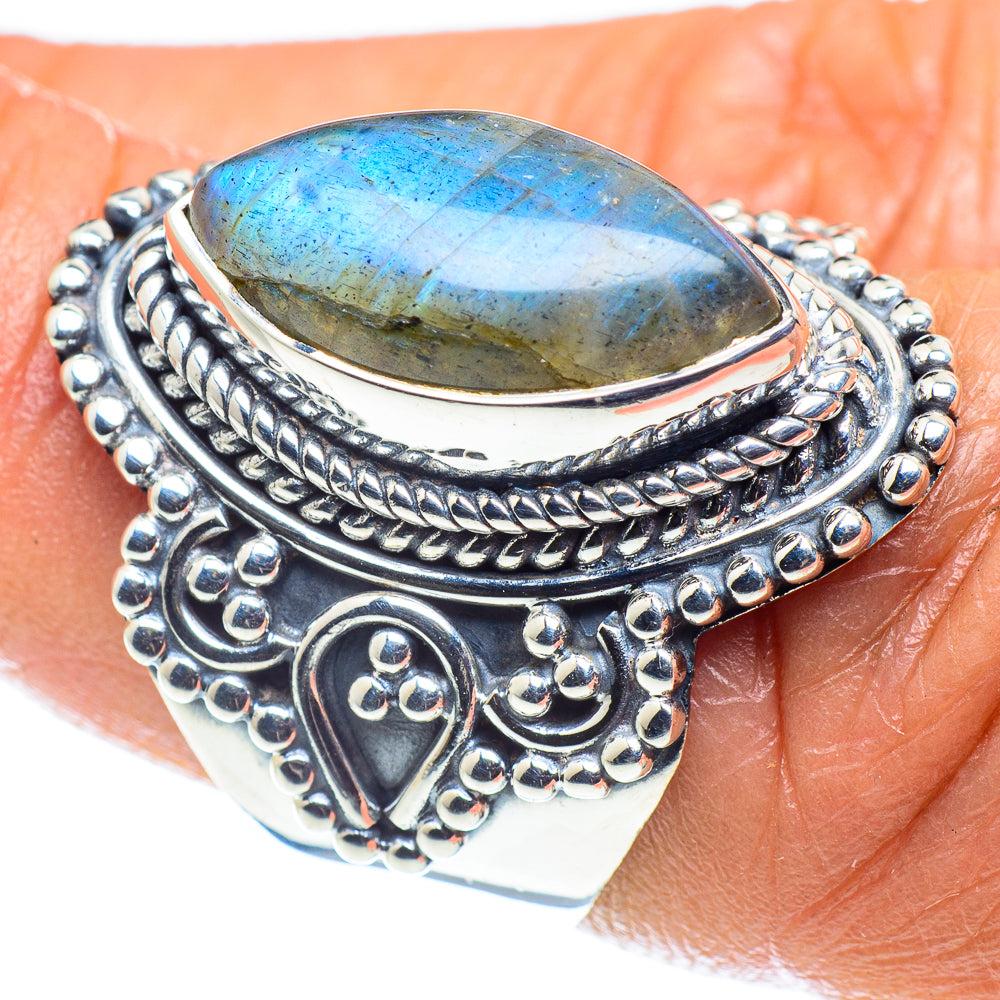 Labradorite Rings handcrafted by Ana Silver Co - RING59245