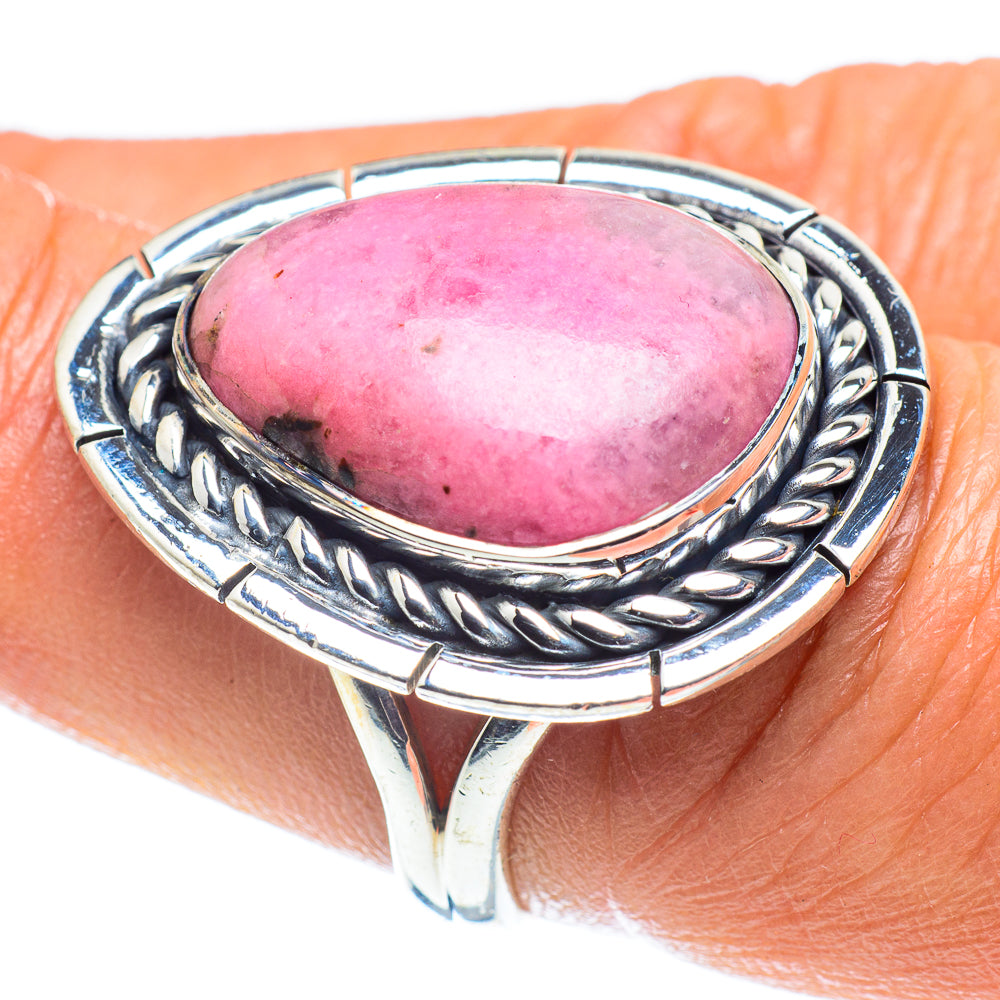Rhodonite Rings handcrafted by Ana Silver Co - RING59249