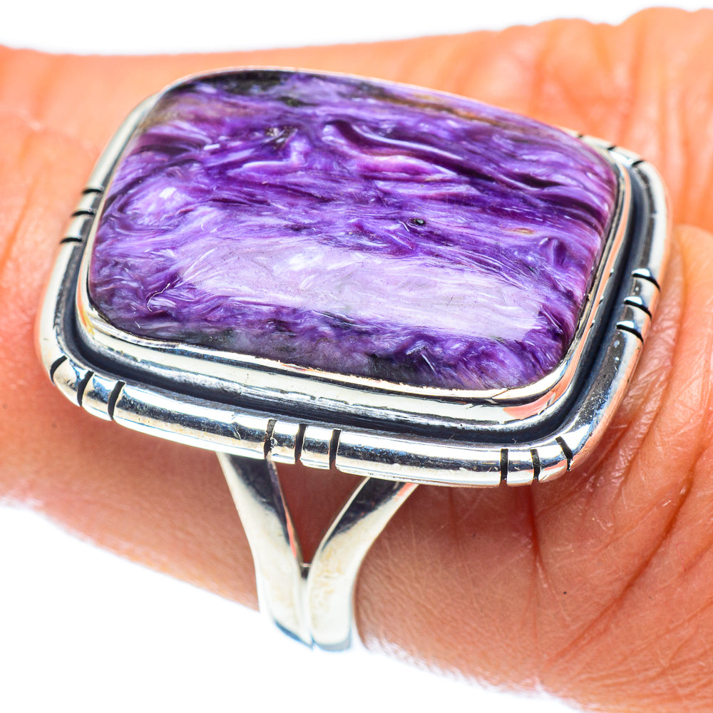 Charoite Rings handcrafted by Ana Silver Co - RING59252