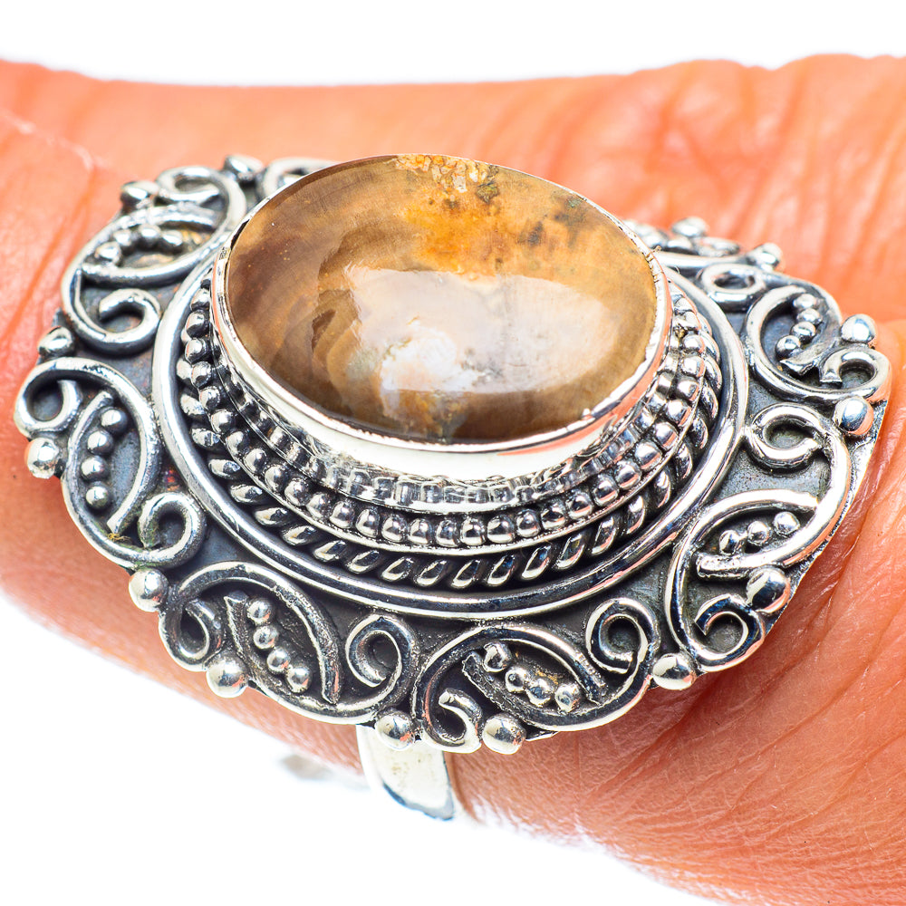 Petrified Wood Rings handcrafted by Ana Silver Co - RING59256