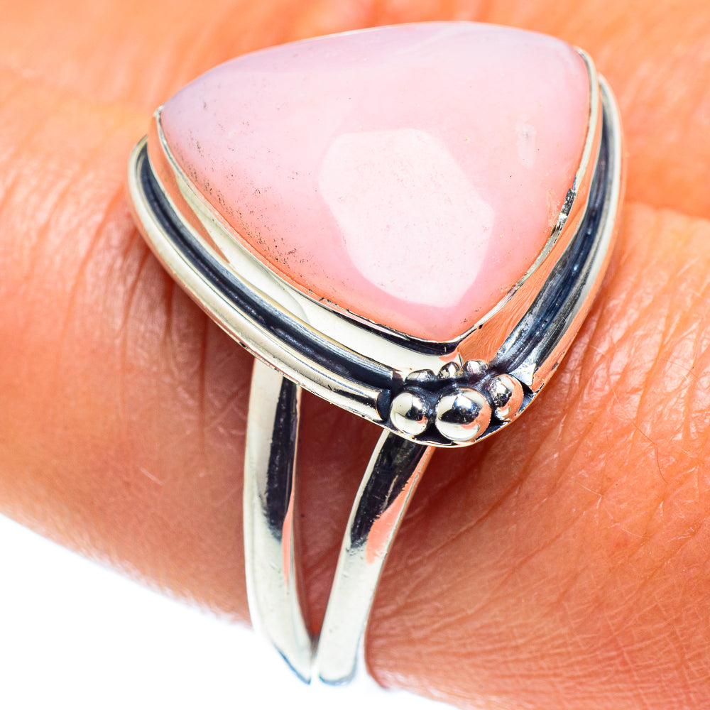 Pink Opal Rings handcrafted by Ana Silver Co - RING59258
