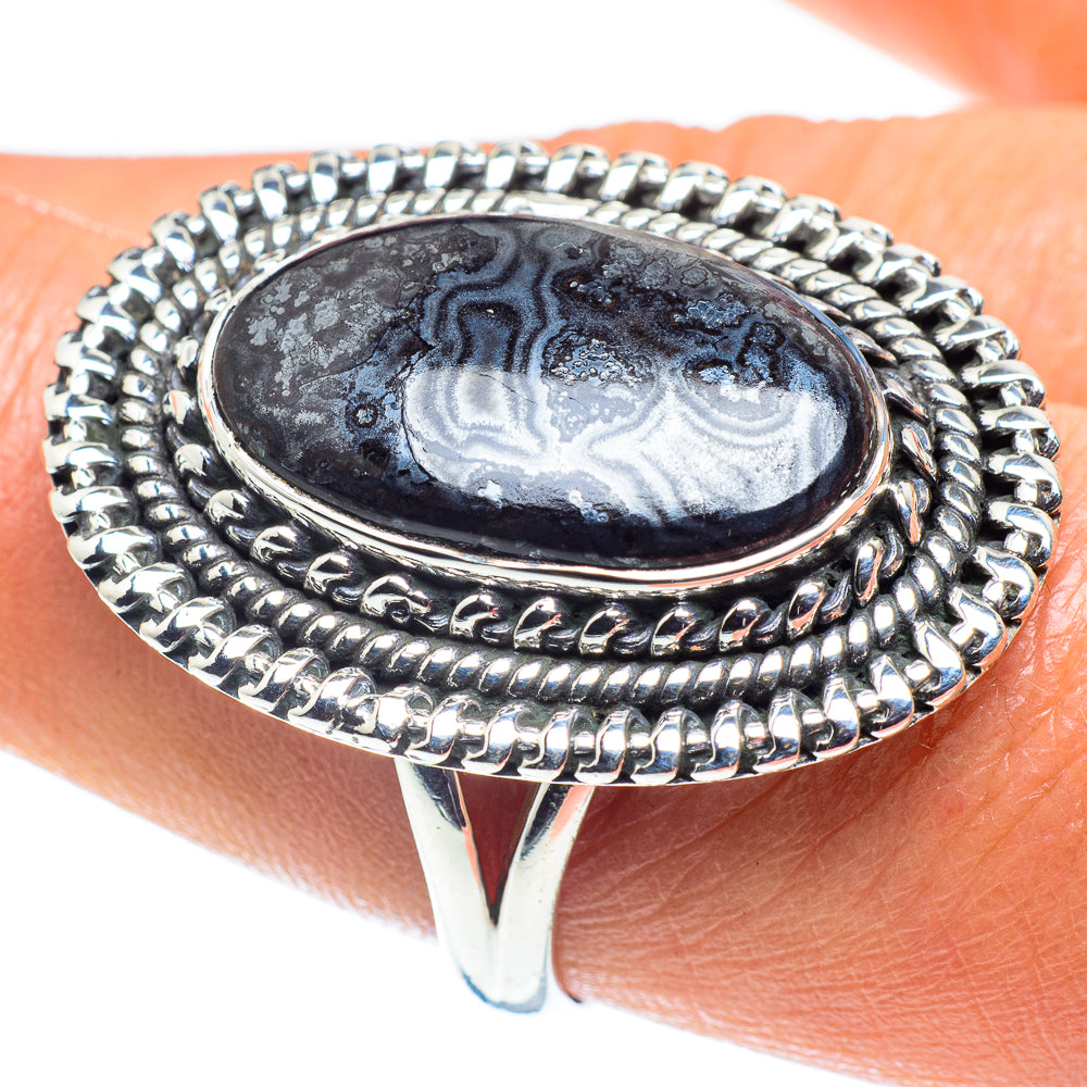 Psilomelane Rings handcrafted by Ana Silver Co - RING59262