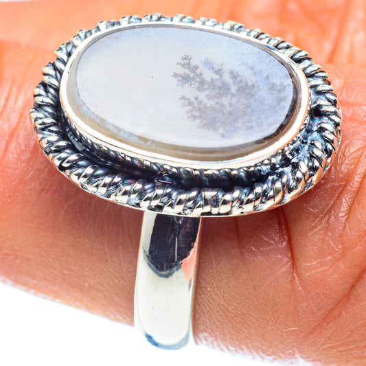 Scenic Dendritic Agate Rings handcrafted by Ana Silver Co - RING59264
