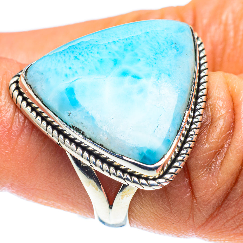 Larimar Rings handcrafted by Ana Silver Co - RING59265