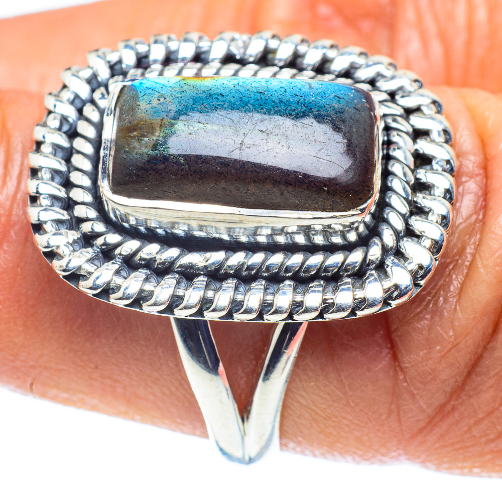 Labradorite Rings handcrafted by Ana Silver Co - RING59269