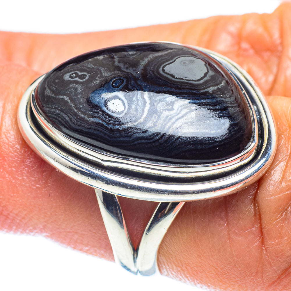 Psilomelane Rings handcrafted by Ana Silver Co - RING59273