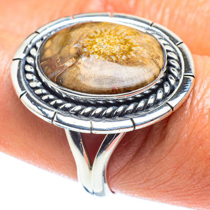 Petrified Wood Rings handcrafted by Ana Silver Co - RING59274