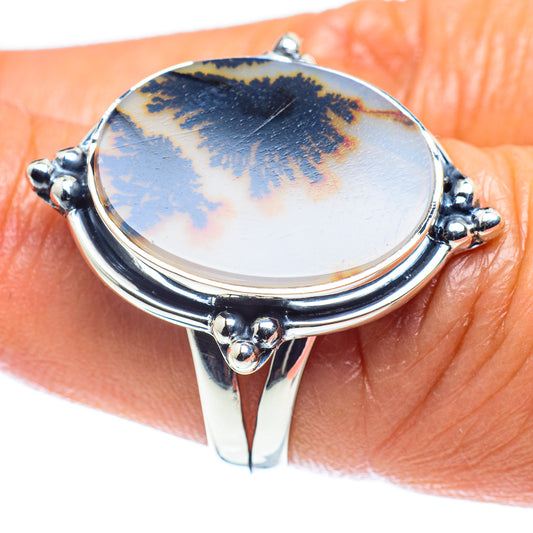 Scenic Dendritic Agate Rings handcrafted by Ana Silver Co - RING59275