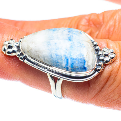 Blue Scheelite Rings handcrafted by Ana Silver Co - RING59276