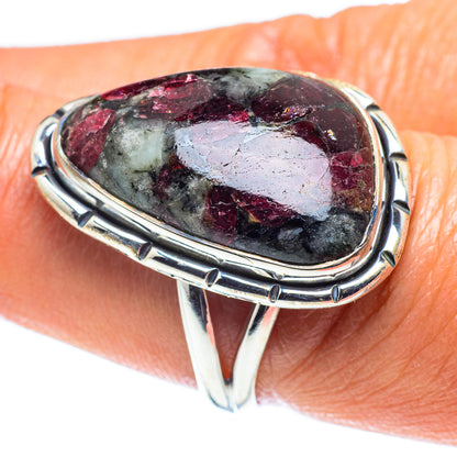 Russian Eudialyte Rings handcrafted by Ana Silver Co - RING59277
