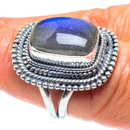 Labradorite Rings handcrafted by Ana Silver Co - RING59278
