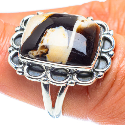 Peanut Wood Jasper Rings handcrafted by Ana Silver Co - RING59288