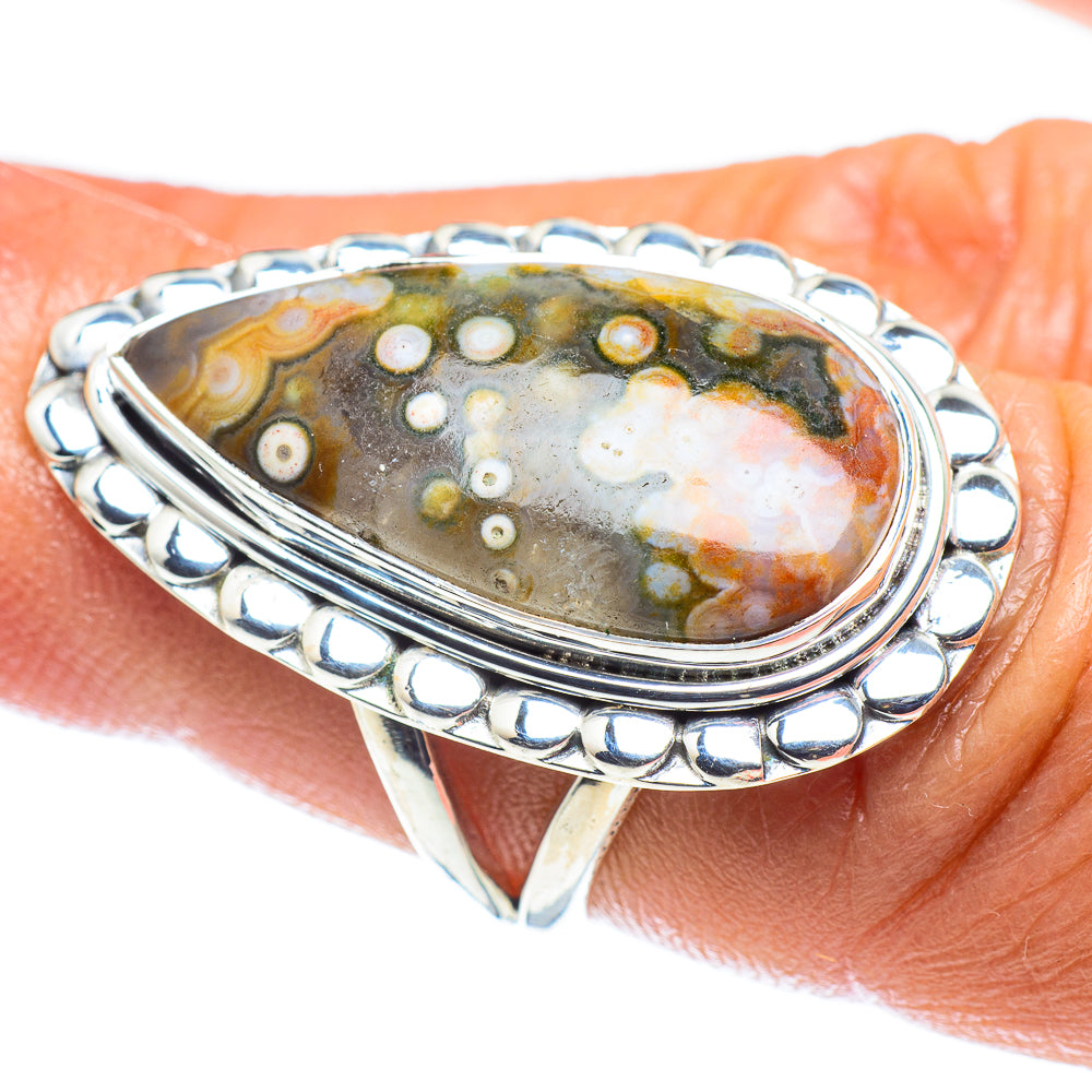 Ocean Jasper Rings handcrafted by Ana Silver Co - RING59290