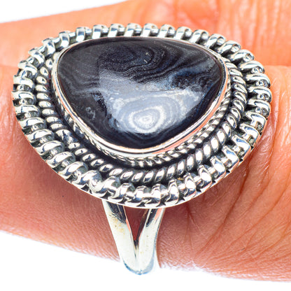 Psilomelane Rings handcrafted by Ana Silver Co - RING59302