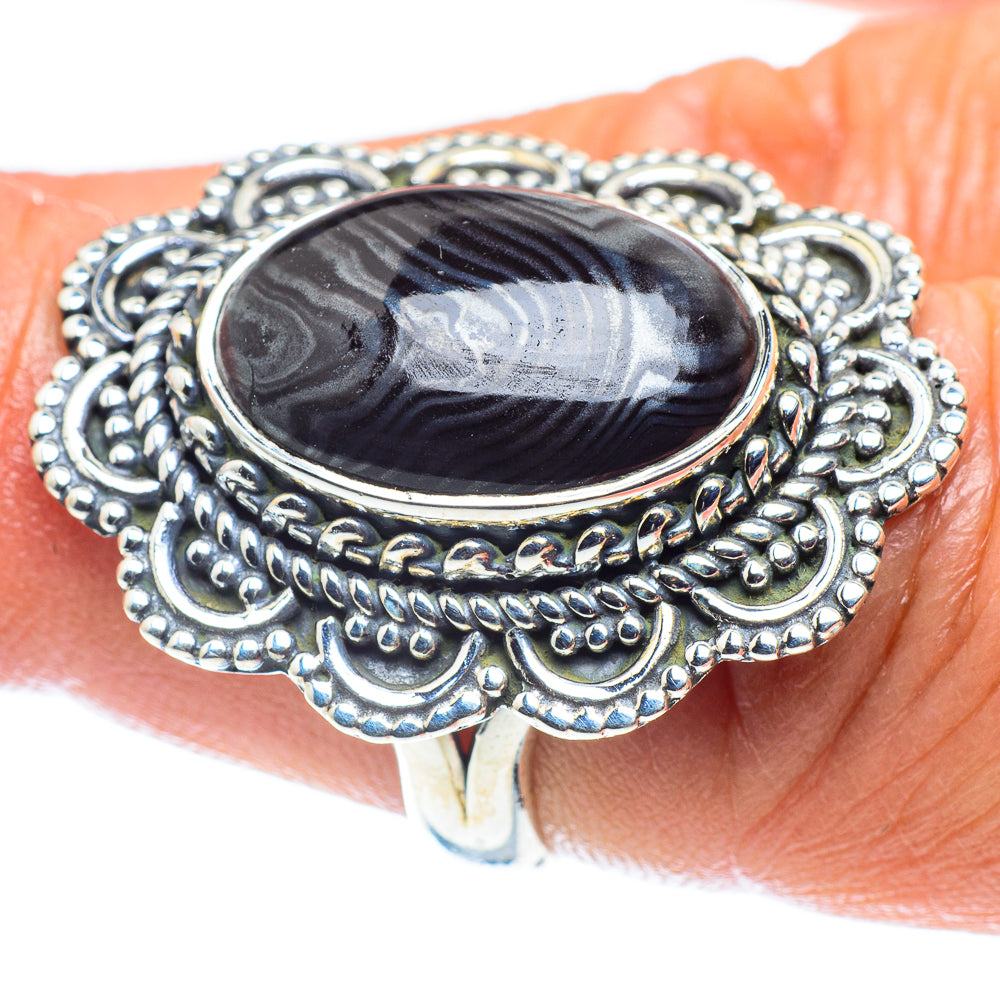 Psilomelane Rings handcrafted by Ana Silver Co - RING59304