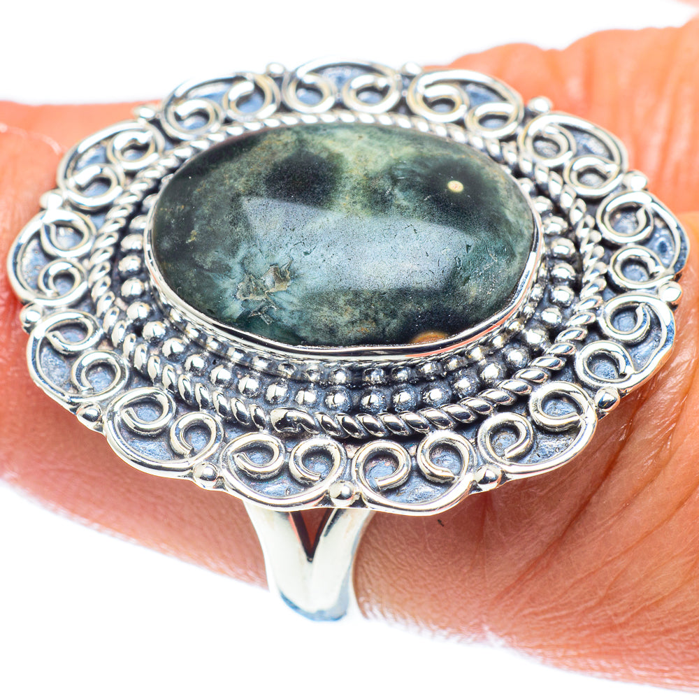Ocean Jasper Rings handcrafted by Ana Silver Co - RING59306