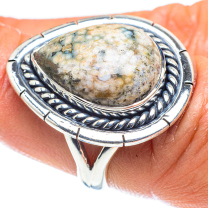 Ocean Jasper Rings handcrafted by Ana Silver Co - RING59307