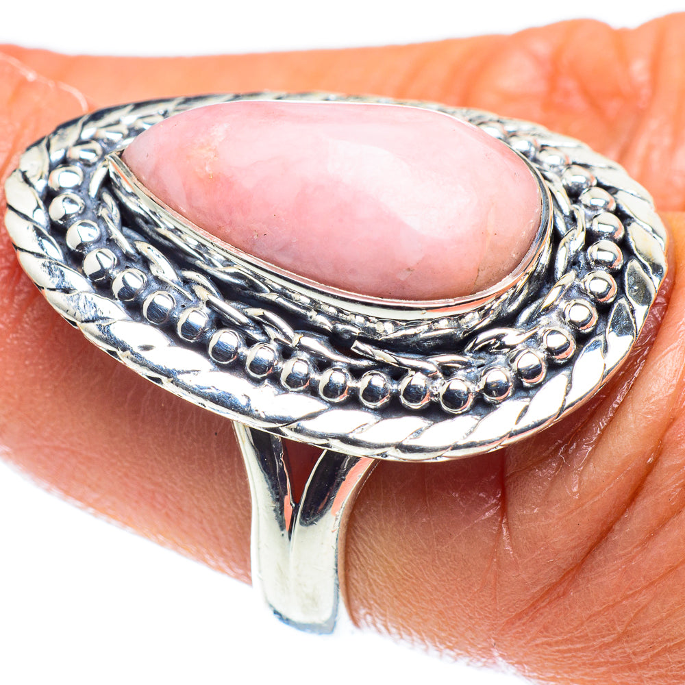 Pink Opal Rings handcrafted by Ana Silver Co - RING59310