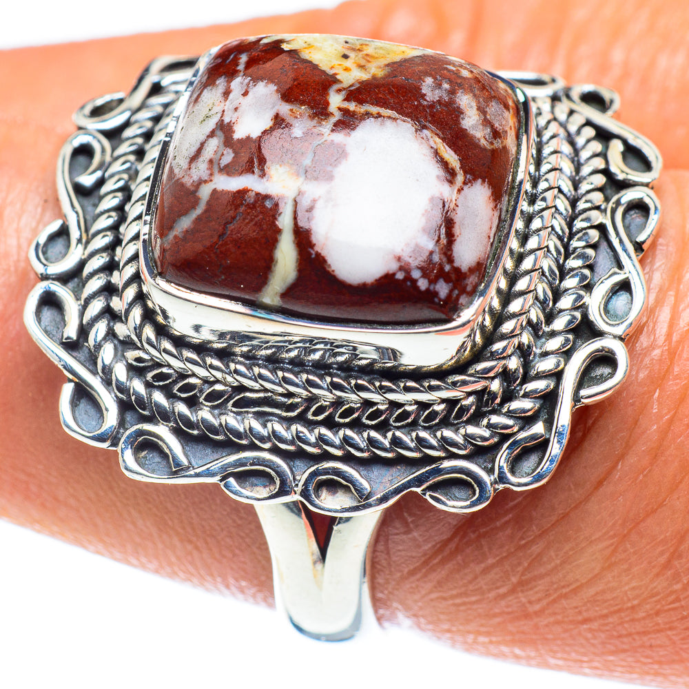 Peanut Wood Jasper Rings handcrafted by Ana Silver Co - RING59311
