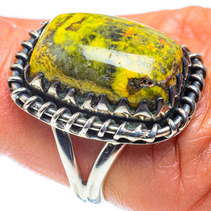Unakite Rings handcrafted by Ana Silver Co - RING59328