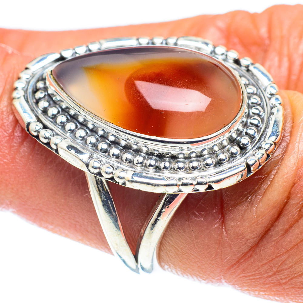 Botswana Agate Rings handcrafted by Ana Silver Co - RING59330