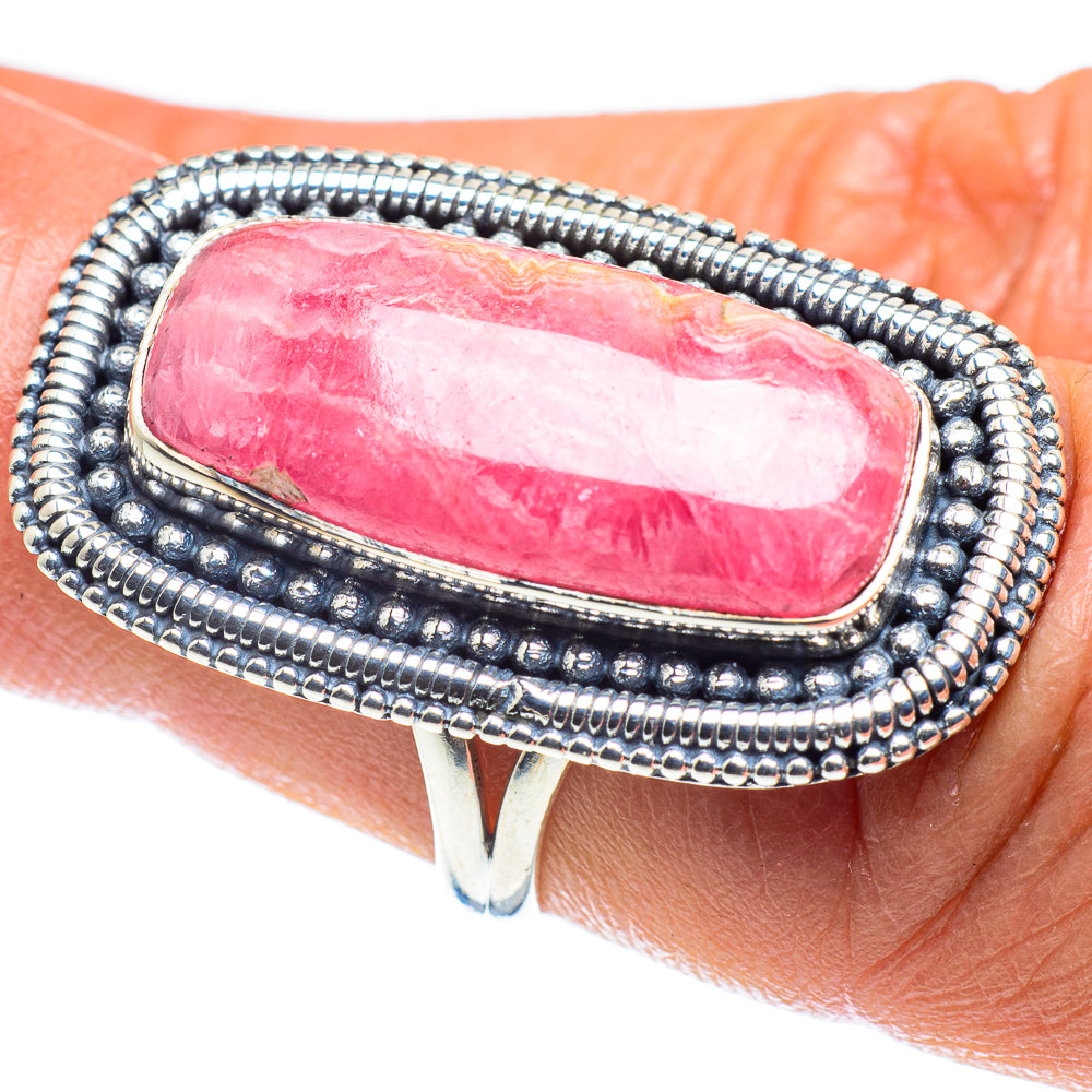 Rhodochrosite Rings handcrafted by Ana Silver Co - RING59331