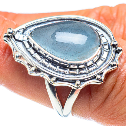 Aquamarine Rings handcrafted by Ana Silver Co - RING59340