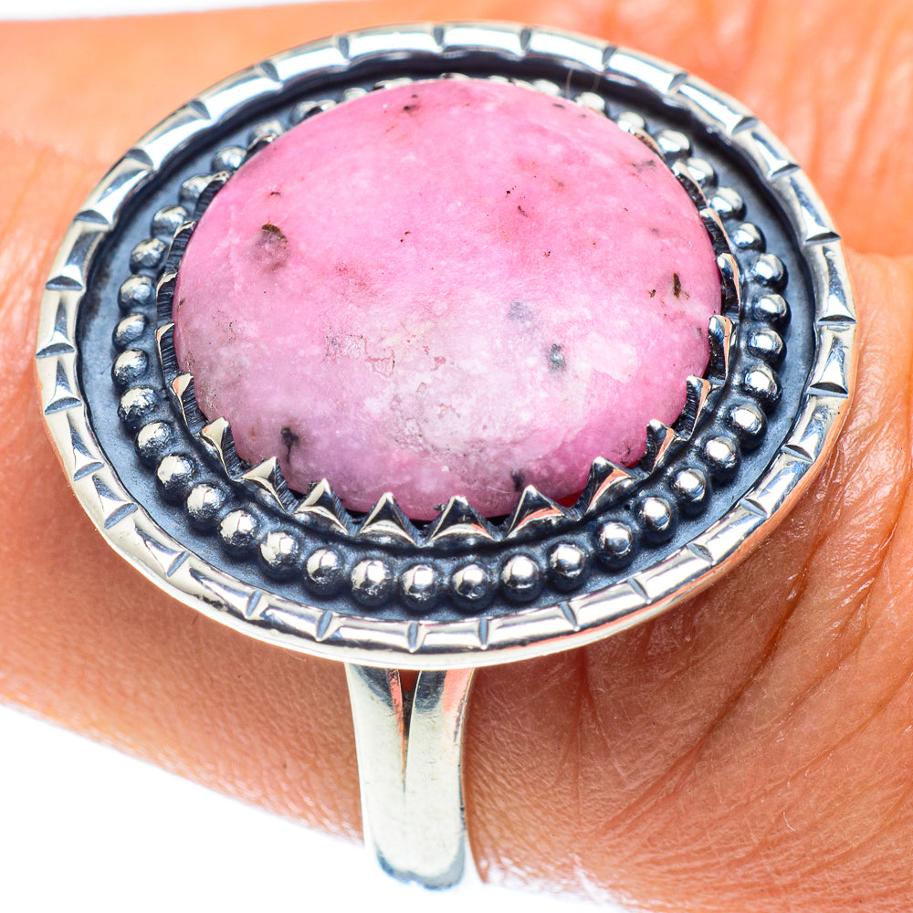 Rhodonite Rings handcrafted by Ana Silver Co - RING59357