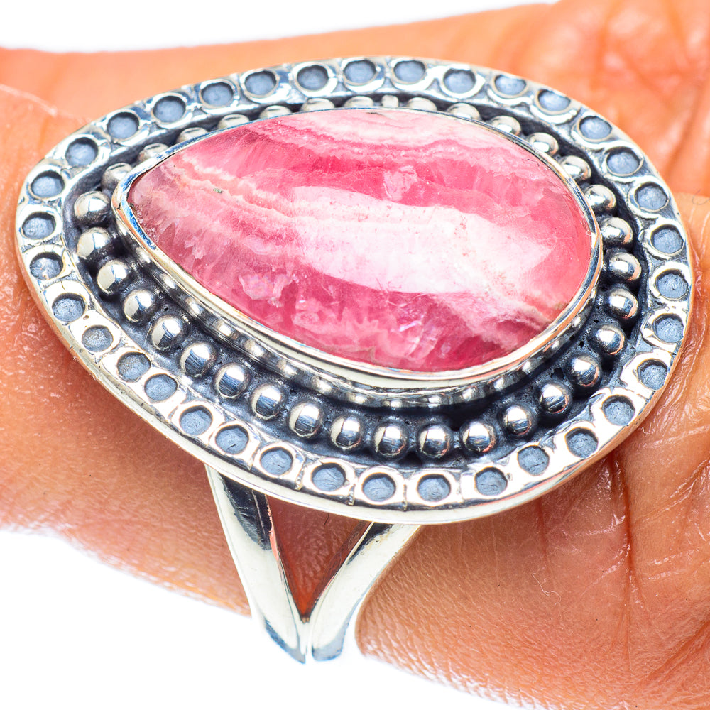 Rhodochrosite Rings handcrafted by Ana Silver Co - RING59358