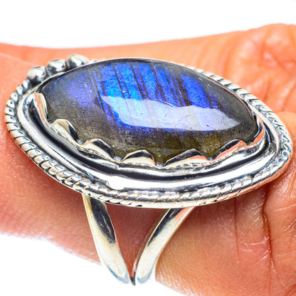Labradorite Rings handcrafted by Ana Silver Co - RING59366