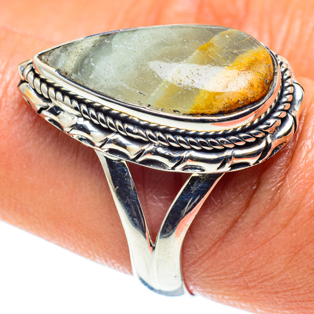 Green Fluorite Rings handcrafted by Ana Silver Co - RING59370