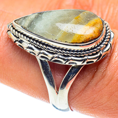 Green Fluorite Rings handcrafted by Ana Silver Co - RING59370