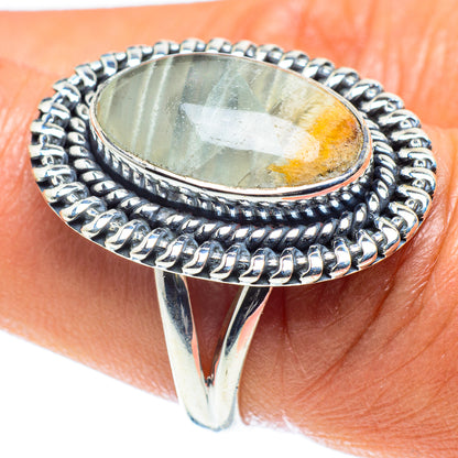 Green Fluorite Rings handcrafted by Ana Silver Co - RING59371