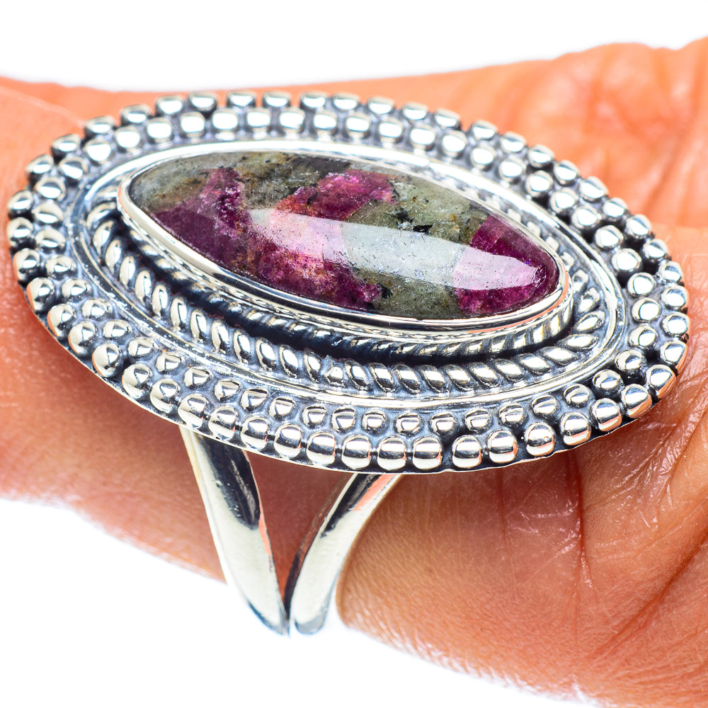 Russian Eudialyte Rings handcrafted by Ana Silver Co - RING59374