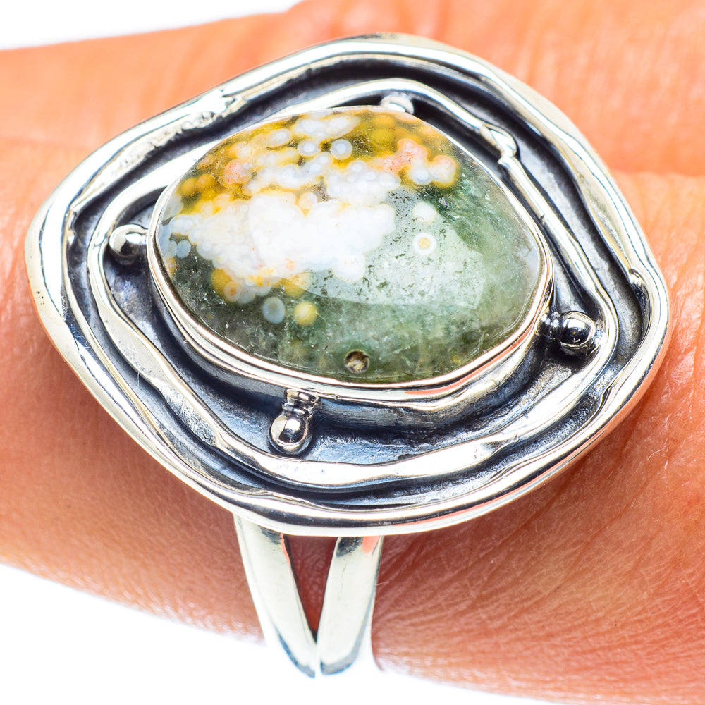 Ocean Jasper Rings handcrafted by Ana Silver Co - RING59384