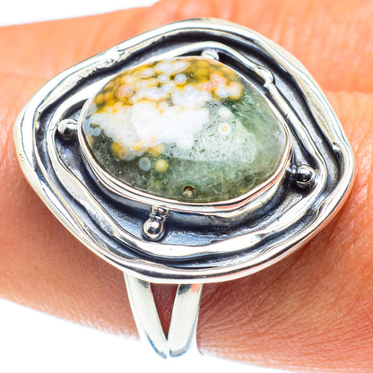 Ocean Jasper Rings handcrafted by Ana Silver Co - RING59384