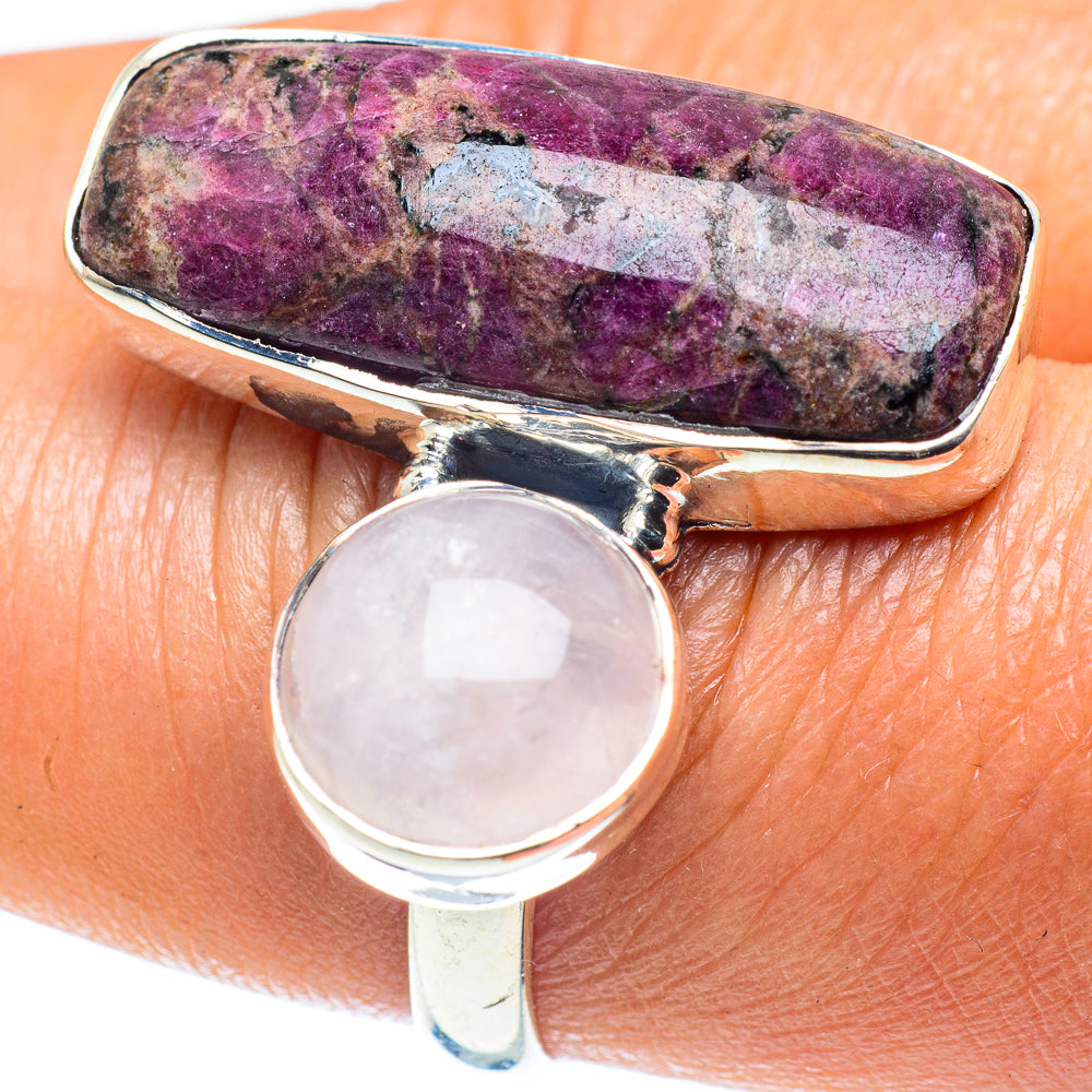Russian Eudialyte Rings handcrafted by Ana Silver Co - RING59385