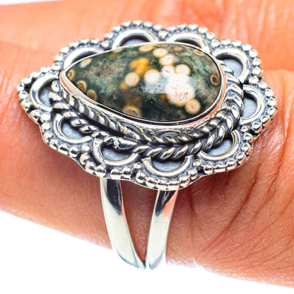 Ocean Jasper Rings handcrafted by Ana Silver Co - RING59400