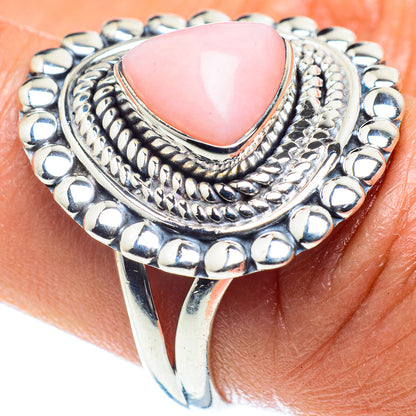 Pink Opal Rings handcrafted by Ana Silver Co - RING59407