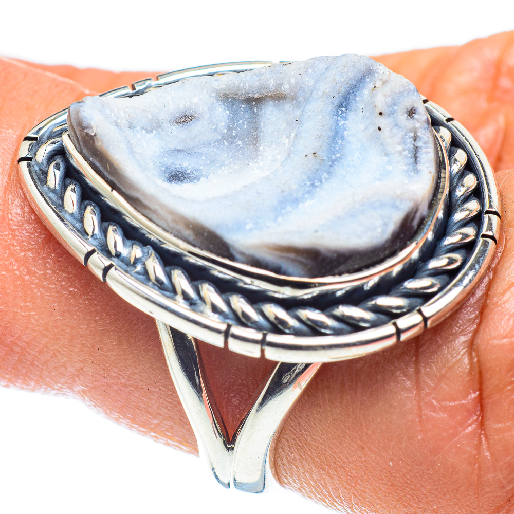 Desert Druzy Rings handcrafted by Ana Silver Co - RING59409